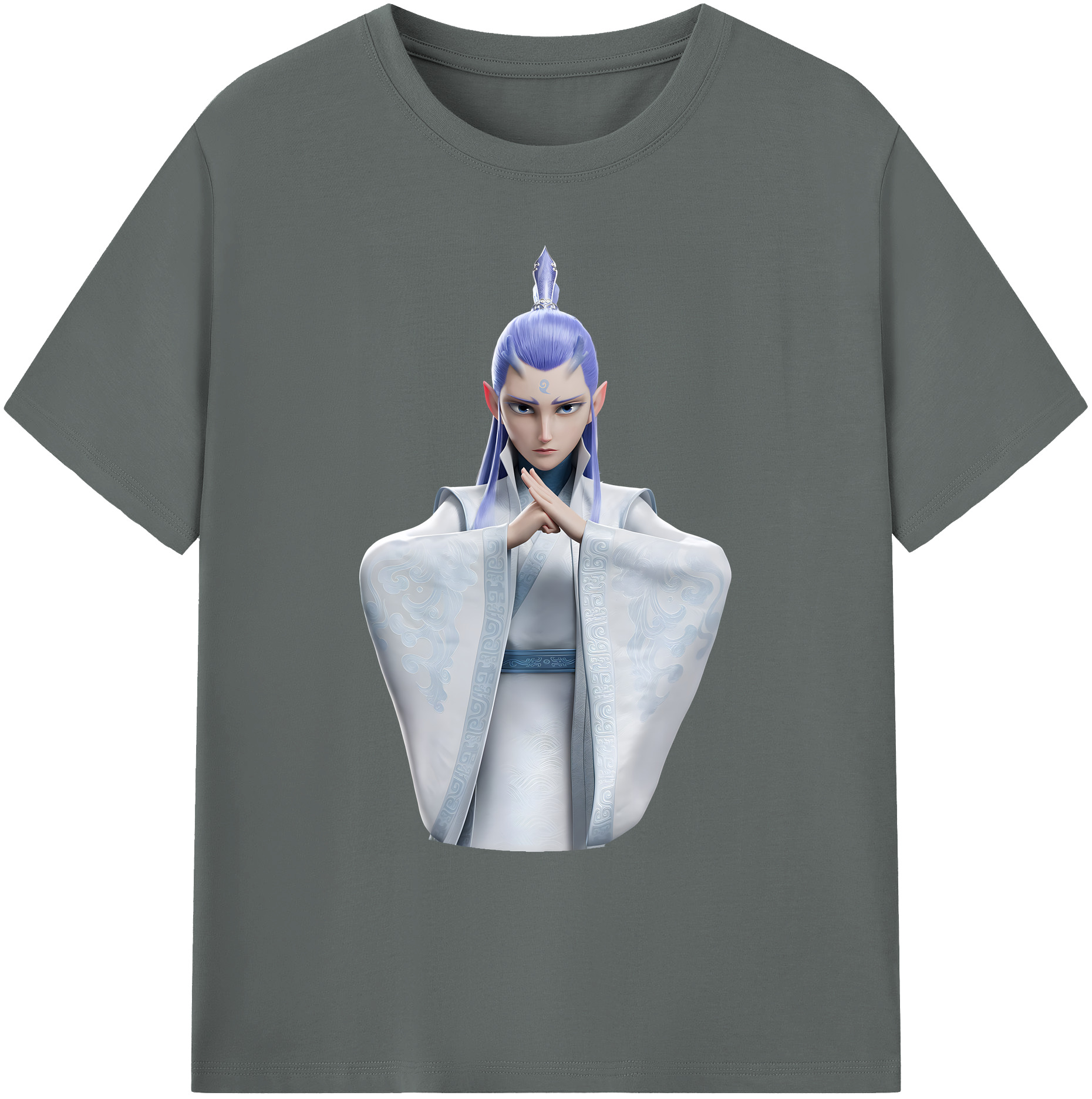 （画像用） Ne Zha 2 ナタ 魔童の大暴れ 綿100％ メンズ半袖Tシャツ｜肌触りやわらか＆通気性